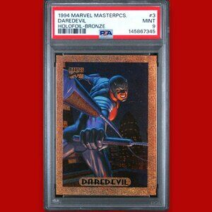 1994 Marvel Masterpieces Bronze Holofoil 3 Daredevil PSA 9